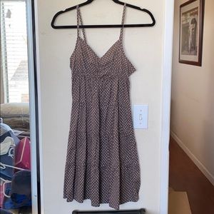 Brown Polka Dot Summer Dress